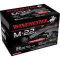 Winchester M-22 22 Long Rifle Ammunition 40 Grain Plated Round Nose Box of 1000