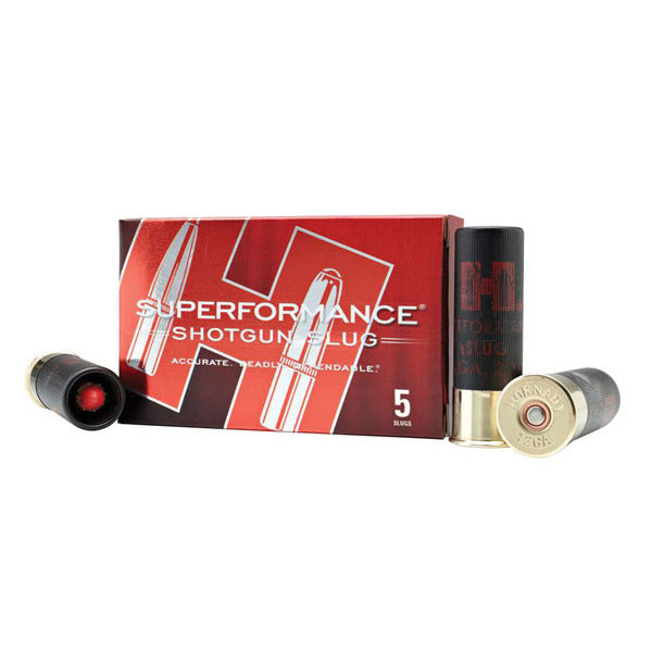 Hornady Superformance 12 Gauge Ammunition 2-3/4" 300 grain 1950 fps Polymer Tip Sabot Slug Box of 5