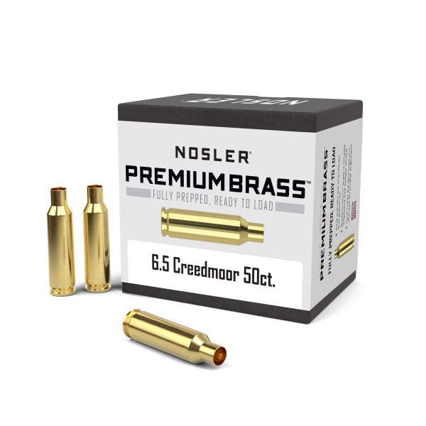Nosler 6.5 Creedmoor Brass Box of 50