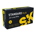 SK Standard Plus 22 Long Rifle Ammunition 40 Grain Lead Round Nose Box of 50