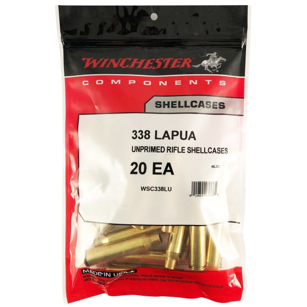 Winchester 338 Lapua Magnum Brass Bag of 20
