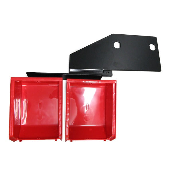 InLine Fab Improved DUAL Bin Finished Round Output Brkt Hornady LNL AP DBL w/ Red Bins