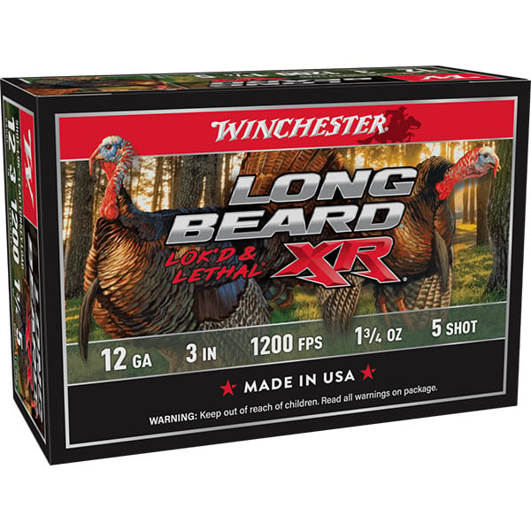Winchester Long Beard 12 Gauge Ammunition 3" #5 1-3/4 oz 1200 fps Box of 10