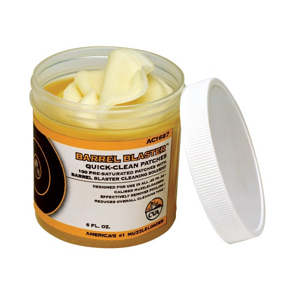CVA BARREL BLASTER QUICK- CLEAN PATCHES p/100