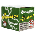 Remington Thunderbolt 22 Long Rifle Ammunition 40 Grain Lead Round Nose Box of 500