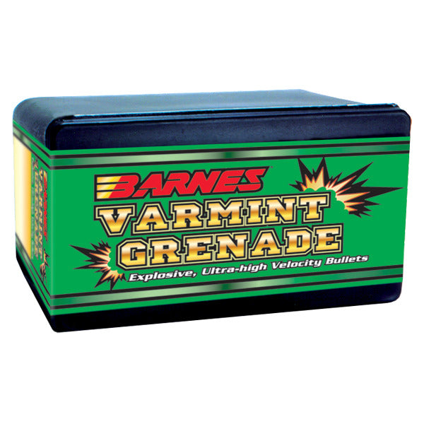 Barnes Varmint Grenade 22 Caliber (.224 Diameter) Bullets 30 grain Frangible Box of 250