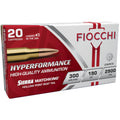 Fiocchi Hyperformance 300 Winchester Magnum Ammunition 190 Grain Sierra MatchKing Boat Tail Hollow Point Box of 20