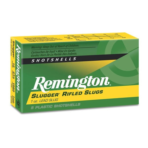 Remington Slugger 12 Gauge Ammunition 3" 1 oz 1760 fps Rifled Slug Box of 5