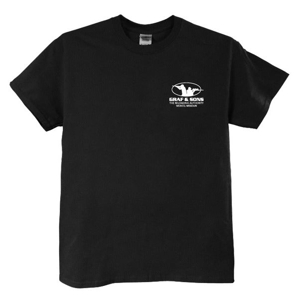 Graf & Sons Men's Logo T-Shirt Black Cotton Medium