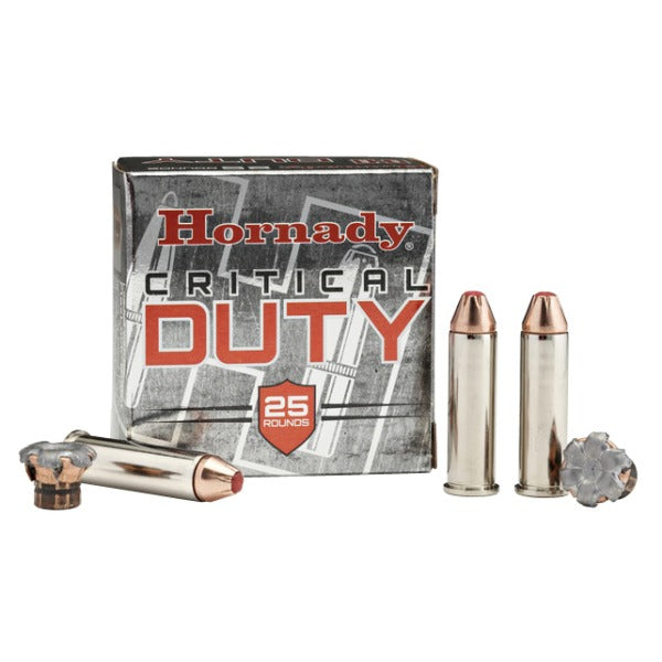Hornady Critical Duty 357 Magnum Ammunition 135 Grain FlexLock Polymer Tip Box of 25