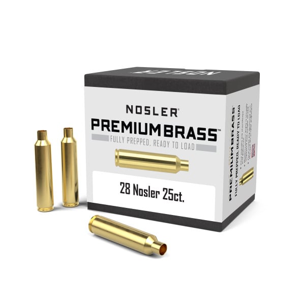 Nosler 28 Nosler Brass Box of 25