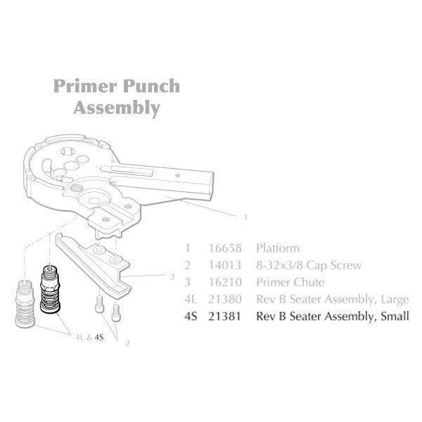 DILLON XL650(ONLY) PRIMER SEATER ASSEMBLY SMALL