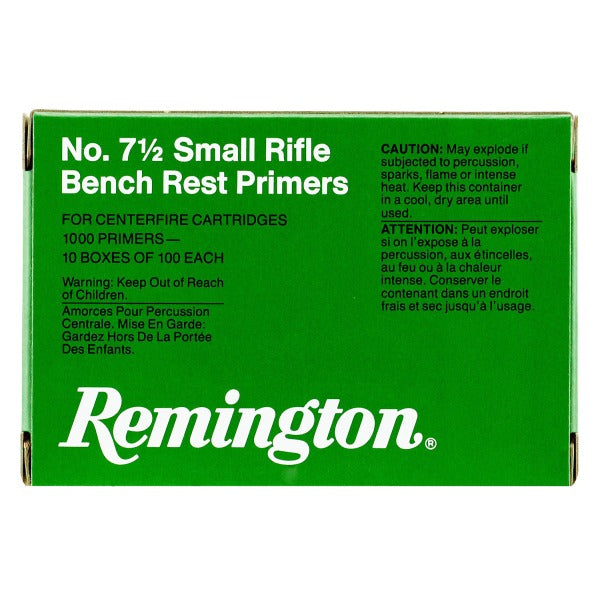 Remington Bench Rest #7-1/2 Small Rifle Primers Box of 1000