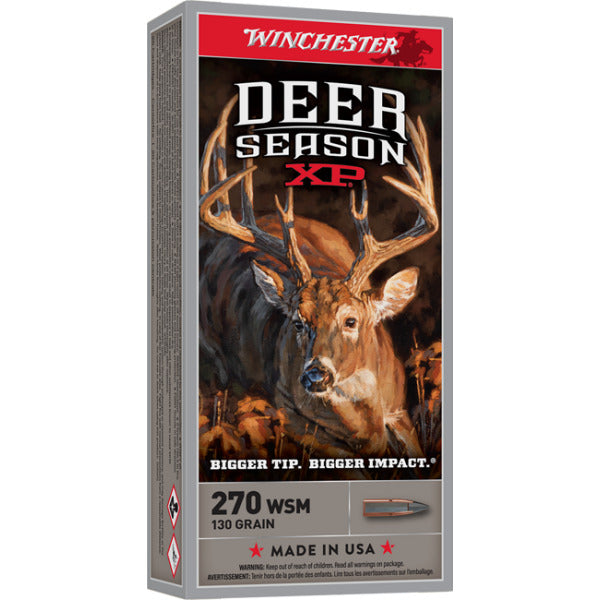 Winchester Deer Season 270 Winchester Ammunition 130 Grain Extreme Point Polymer Tip Box of 20