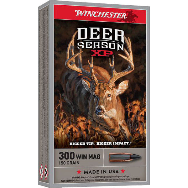Winchester Deer Season 300 Winchester Magnum Ammunition 150 Grain Extreme Point Polymer Tip Box of 20