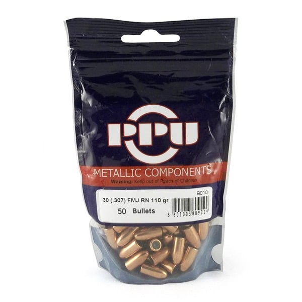 Prvi Partizan .307 Diameter Bullets 110 grain Full Metal Jacket Bag of 50