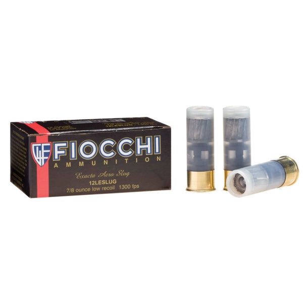 Fiocchi Exacta Aero 12 Gauge Ammunition 2-3/4" 7/8 oz 1300 fps Rifled Slug Box of 10