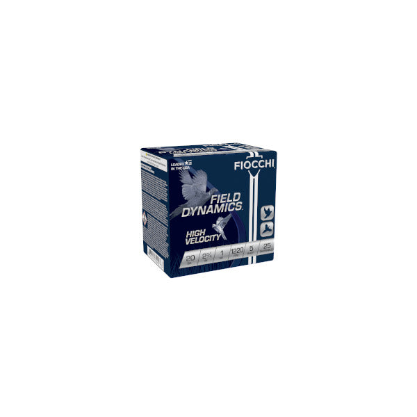 Fiocchi Field Dynamics 20 Gauge Ammunition 2-3/4" #5 1 oz 1220 fps Box of 25