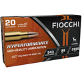 Fiocchi Hyperformance 243 Winchester Ammunition 95 Grain Hornady SST Polymer Tip Box of 20