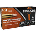Fiocchi Hyperformance 308 Winchester Ammunition 150 Grain Hornady SST Polymer Tip Box of 20