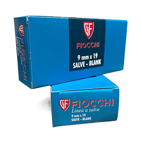 Fiocchi 9mm Luger Ammunition Blank Box of 50