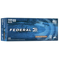 Federal Premium Power-Shok 222 Remington Ammunition 50 Grain Jacketed Soft Point Box of 20