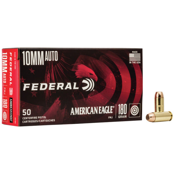 Federal Premium American Eagle 10mm Auto Ammunition 180 Grain Full Metal Jacket Box of 50