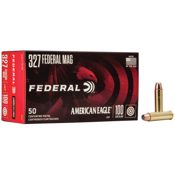 Federal Premium American Eagle 327 Federal Magnum Ammunition 100 Grain Jacketed Soft Point Box of 50
