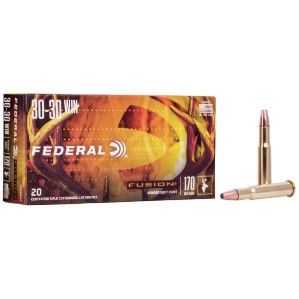 Federal Premium Fusion 30-30 Winchester Ammunition 170 Grain Polymer Tip Box of 20