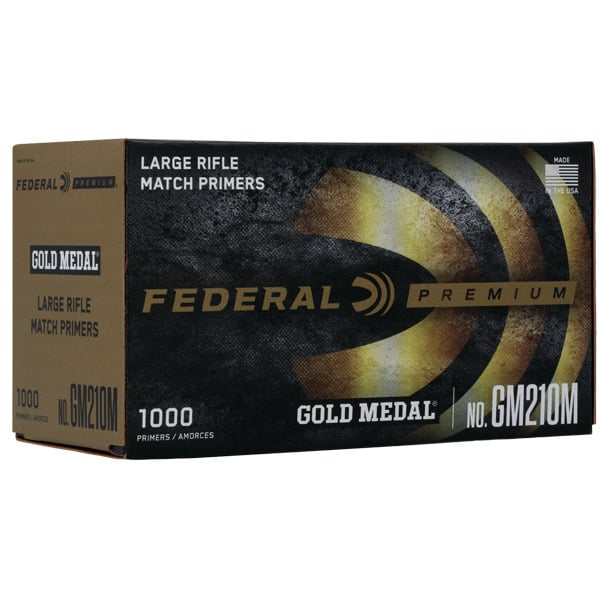 Federal Premium Gold Medal Match Large Rifle Primers Case of 5000