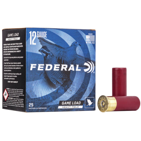Federal Premium Game Load Heavy Field 12 Gauge Ammunition 2-3/4" #6 1-1/8 oz 1255 fps Box of 25