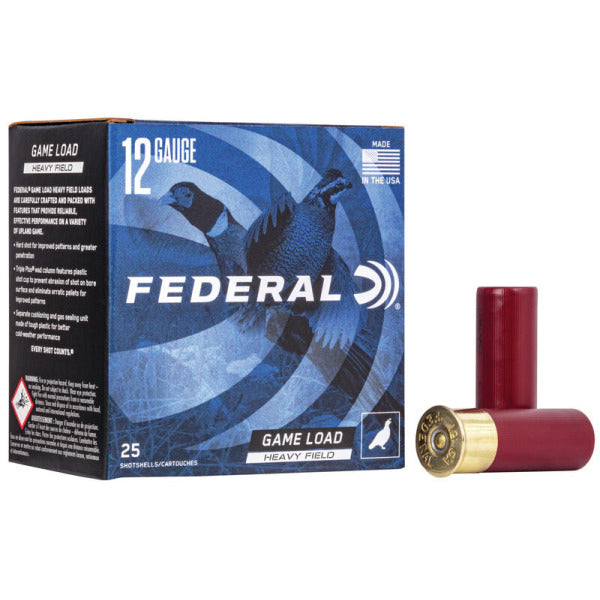 Federal Premium Game Load Hi-Brass 12 Gauge Ammunition 2-3/4" #4 1-1/4 oz 1220 fps Box of 25