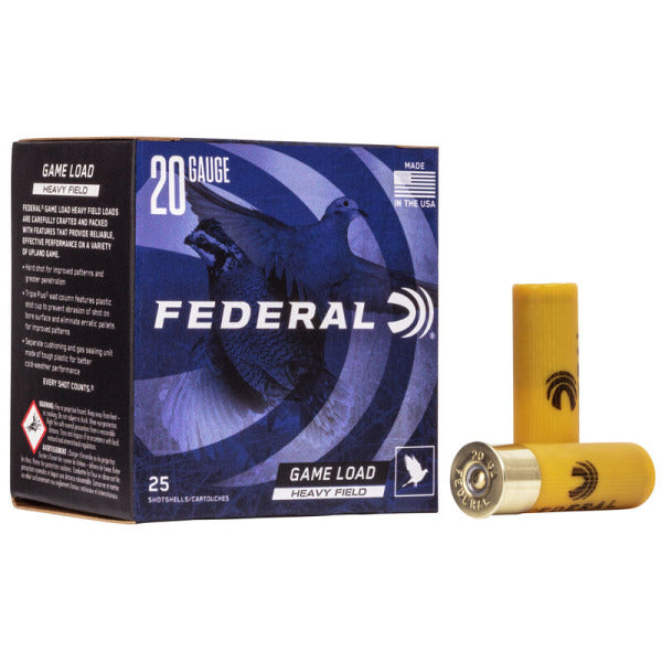 Federal Premium Game Load Heavy Field 20 Gauge Ammunition 2-3/4" #7.5 1 oz 1165 fps Box of 25