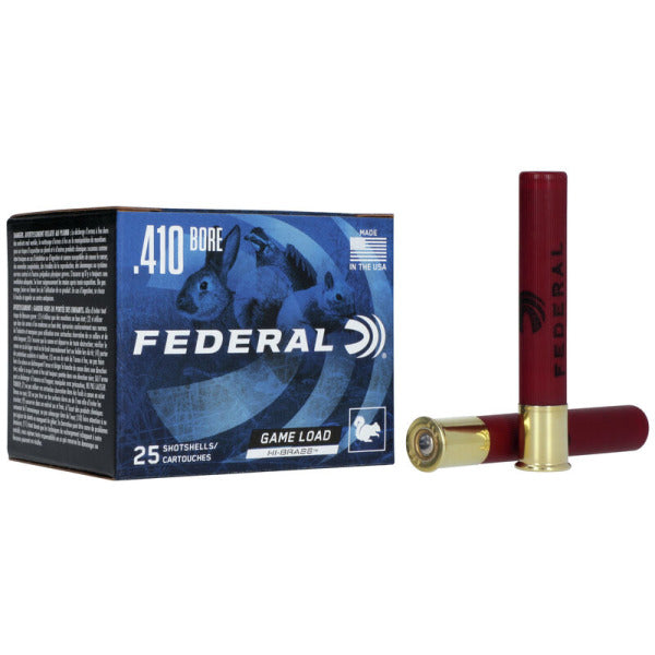 Federal Premium Game Load Hi-Brass 410 Bore Ammunition 3" #5 11/16 oz 1135 fps Box of 25