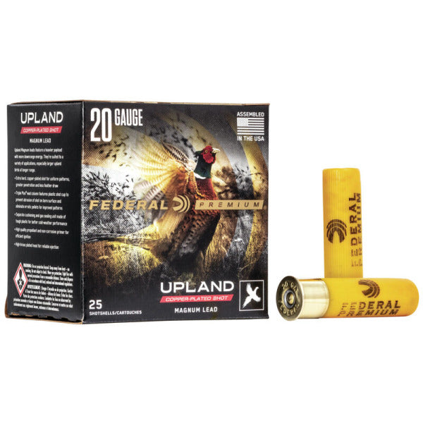 Federal Premium Copper Plated 20 Gauge Ammunition 3" #5 1-1/4 oz 1300 fps Plated Box of 25