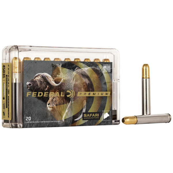 Federal Premium Safari 458 Winchester Magnum Ammunition 500 Grain Trophy Bonded Sledgehammer Solid Box of 20