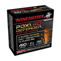 Winchester Defender 410 Bore Ammunition 2-1/2" #3 Plated Discs, 12 Plated BB 750 fps Plated Box of 10