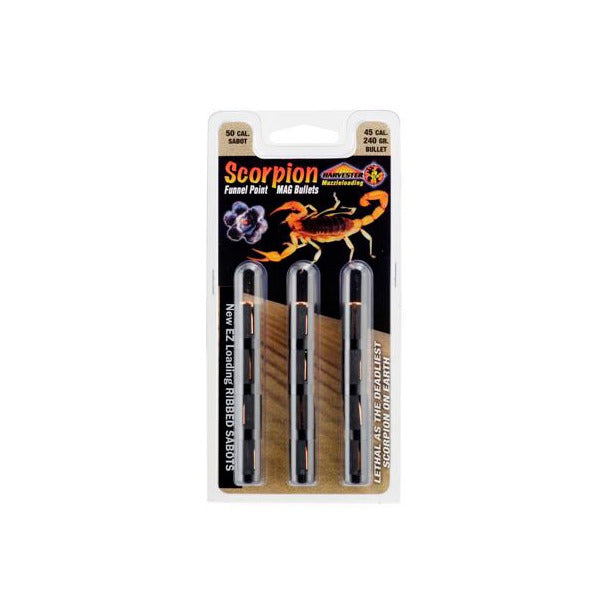 HARVESTER SCORPION 50cal SABOT w/45c 240g HP 12/PK