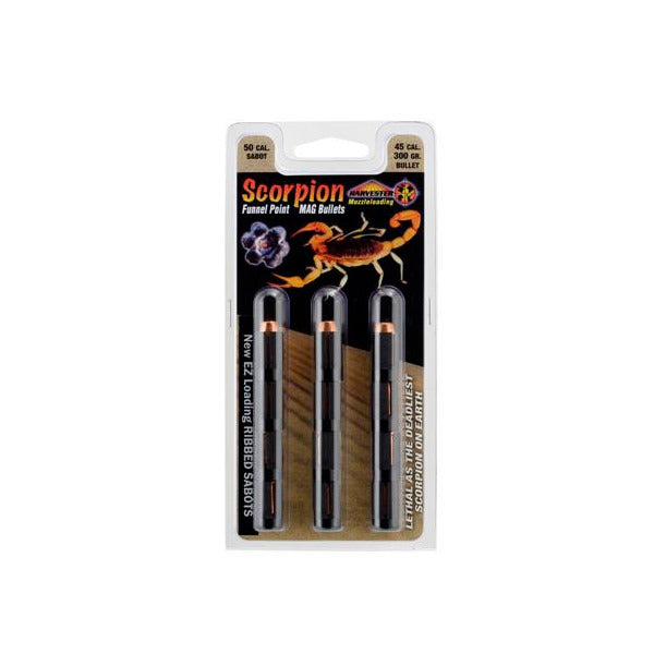 HARVESTER SCORPION 50cal SABOT w/45c 300g HP 12/PK