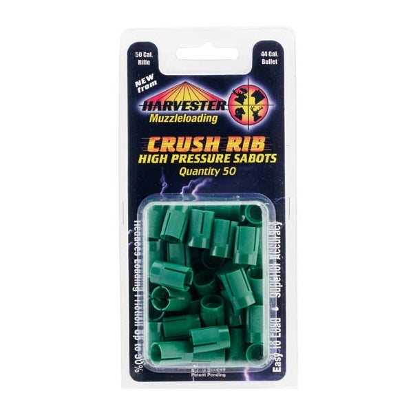 HARVESTER 50cal CRUSH RIB SABOT, 44c BULLET 50b 12c
