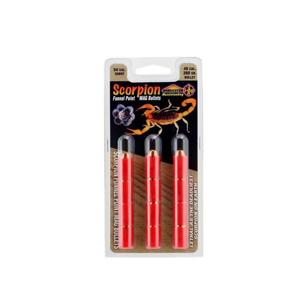 HARVESTER SCORPION 54cal SABOT w/45c 260g HP 12/PK