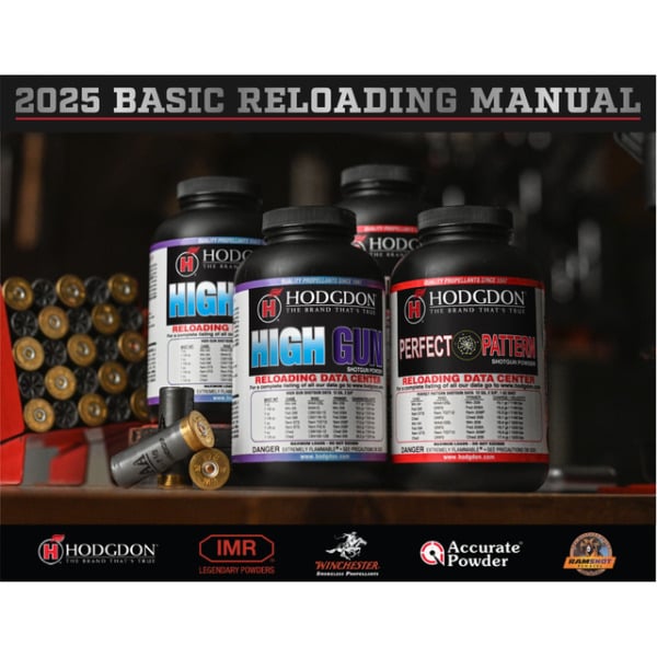 Hodgdon Basic Reloading Manual 2025 - Hodgdon, IMR, Winchester, Accurate, Ramshot