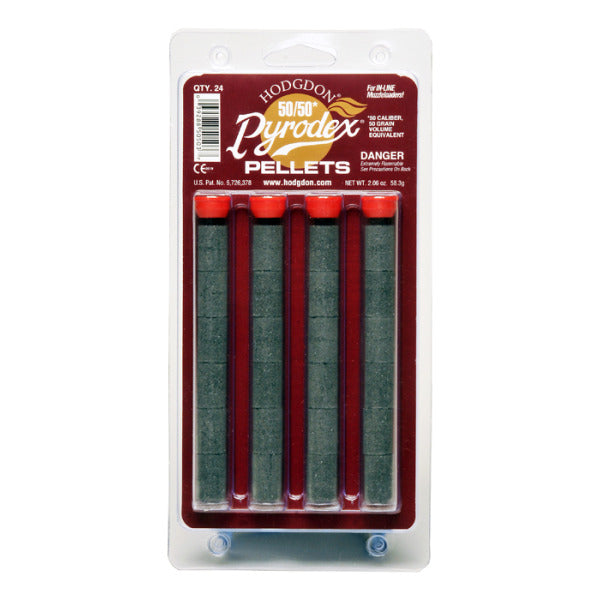 Hodgdon Pyrodex 50 Caliber 50 grain Black Powder Subsitute Pellets Pack of 24