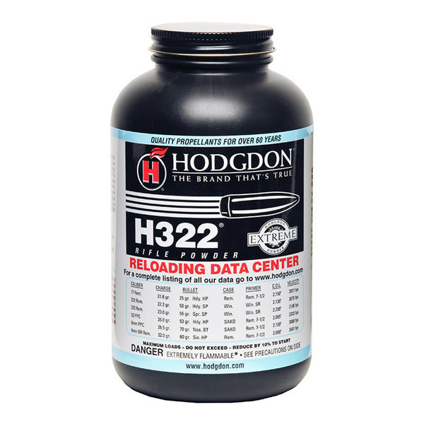 Hodgdon H322 Smokeless Powder 1lb