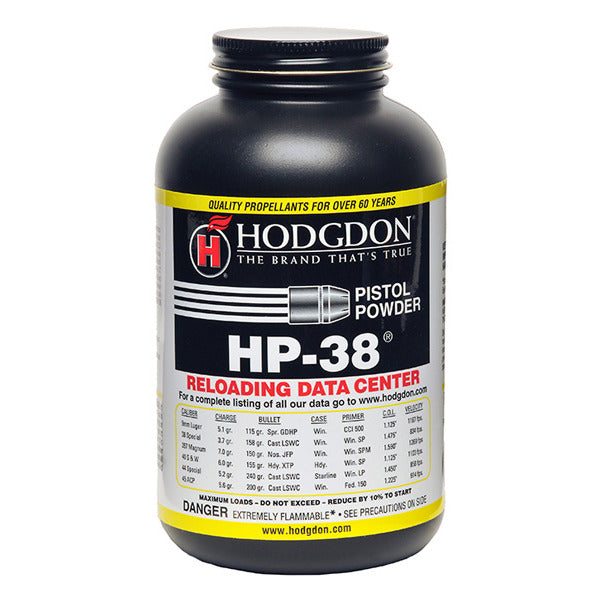 Hodgdon HP38 Smokeless Powder 1lb