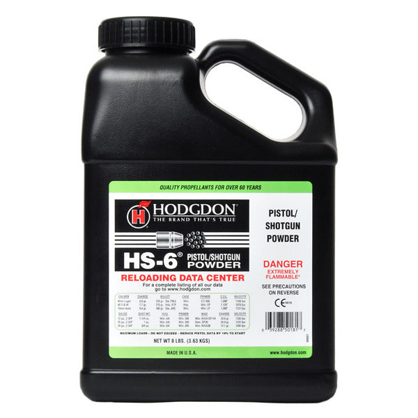 Hodgdon HS6 Smokeless Powder 8lb