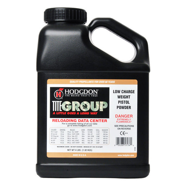 Hodgdon Titegroup Smokeless Powder 4lb
