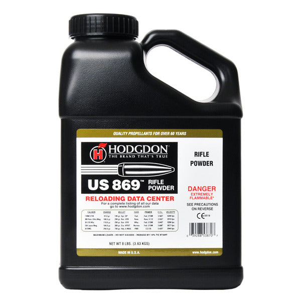 Hodgdon US869 Smokeless Powder 8lb