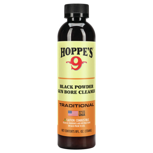 HOPPES #9 PLUS 8oz BLK PWD SOLVENT/LUBE 10/CS
