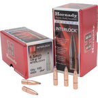 Hornady InterLock 264 Caliber, 6.5mm (.264 Diameter) Bullets 129 grain Spire Point Box of 100